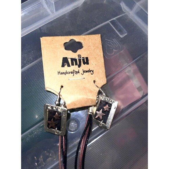 Anju Handcrafted Earring & Necklace Set Reach for the Stars Dangle & Pendant NWT - Picture 5 of 6